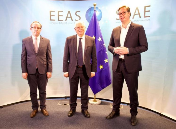 Në Bruksel mbahet takimi i nivelit të lartë Kosovë-Serbi