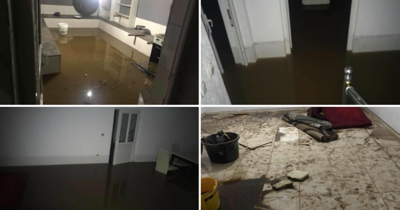 Reshje të mëdha shiu në Suharekë, nga uji në disa shtëpi shkaktohen dëme materiale