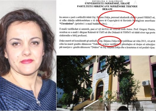 Skandal: Dekania e sapozgjedhur e Shkencave Mjekësore në Tiranë kapet me plagjiaturë