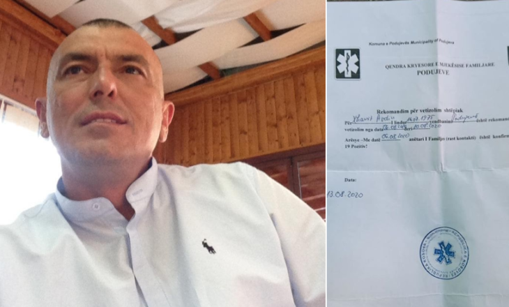 Largohet nga puna inspektori nga Podujeva, reagon ashpër ndaj Policisë: Më denoncuan vetëm pse më panë duke pirë kafe