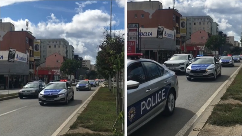 Policia e Kosovës shfaqet me veturat e reja rrugëve të Prishtinës