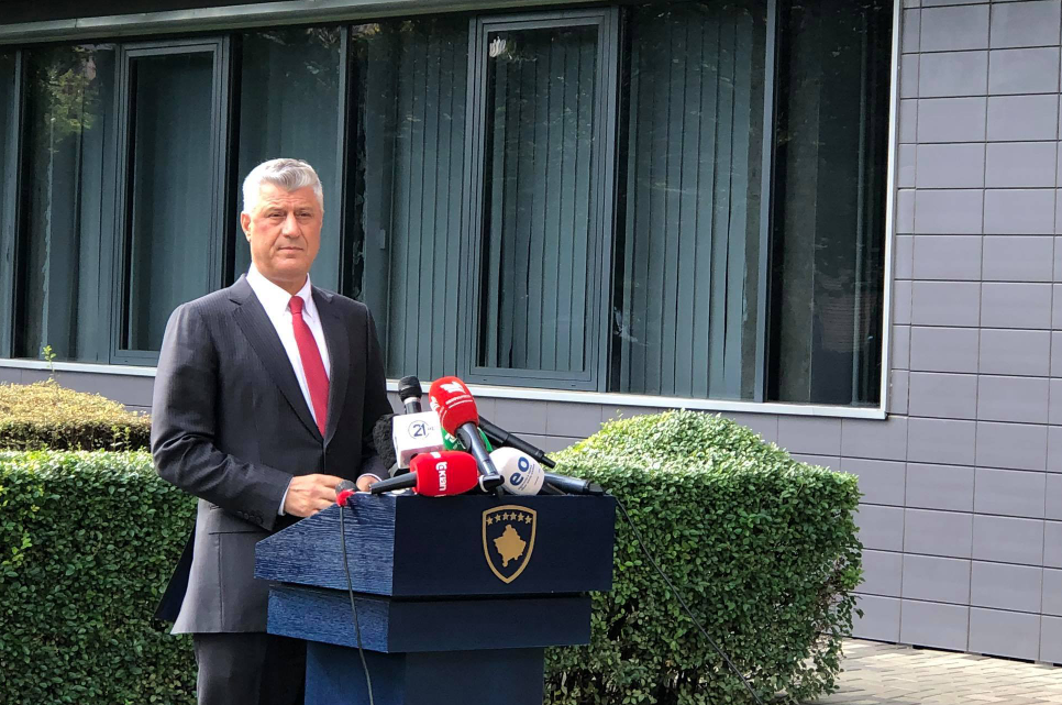 Presidenti Thaçi pas takimit me Lajçakun: Ka ardhur koha që BE ta vë në tavolinë njohjen reciproke
