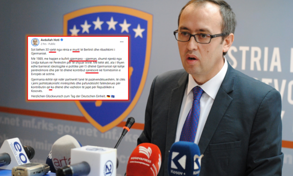 Kryeministri Hoti në katër fjali bën shumë gabime drejtshkrimore