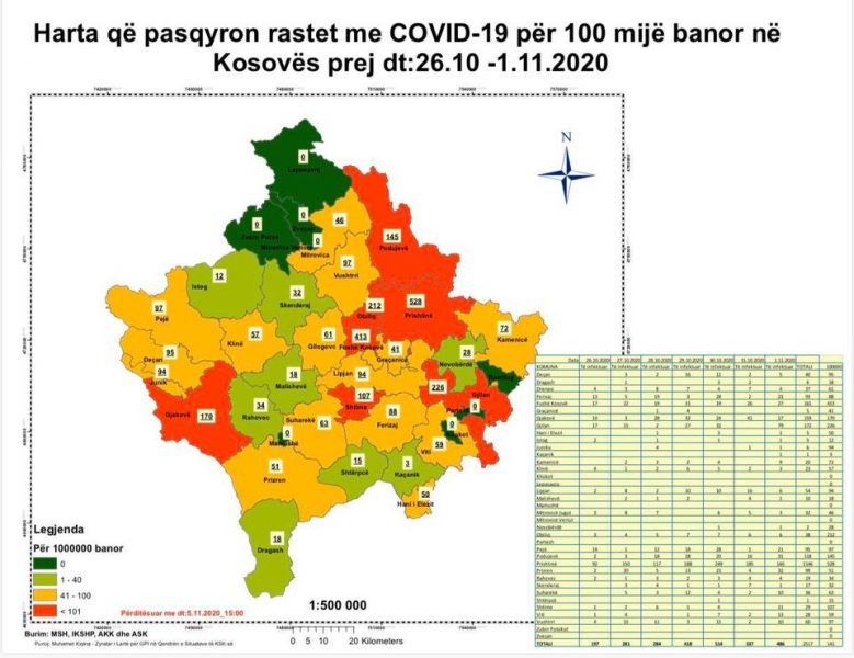 Komunat e tjera që rrezikojnë të mbyllen gjatë fundjavës