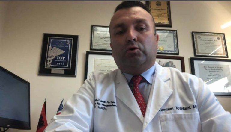 Neurokirurgu shqiptar në SHBA: Covid-19 prek qelizat nervore