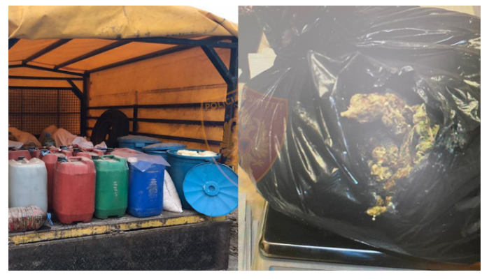 Ndodh në Shqipëri, transportonin drogë në kovë djathi