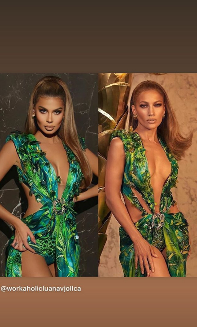 U vesh si Jennifer Lopez/ Luana Vjollca në vëmendjen e mediave të huaja…