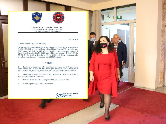 Dikur e hoqi Thaçi, Vjosa Osmani rikthen vulën e ish-presidentit Rugova