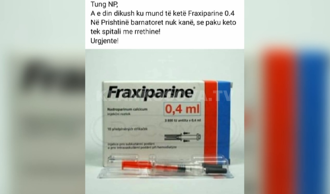 Fraxiparina, ilaçi më i kërkuar i momentit