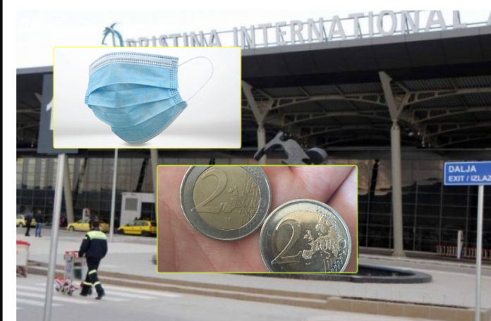 Mërgimtari thotë se u mashtrua: U detyrua të blejë një maskë 2 euro në Aerportin e Prishtinës
