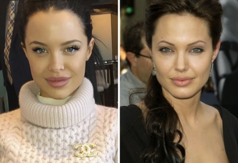 Shqiptarja që habitë me ngjashmërinë që ka me Angelina Jolie