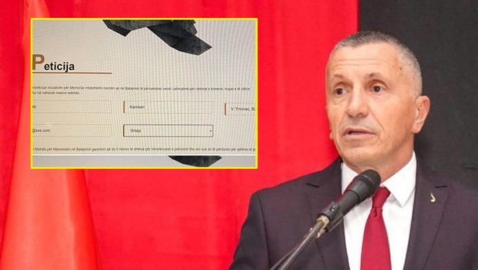 Kamberi nis peticionin, kërkon memorial në vendin ku u gjetën varreza masive të shqiptarëve