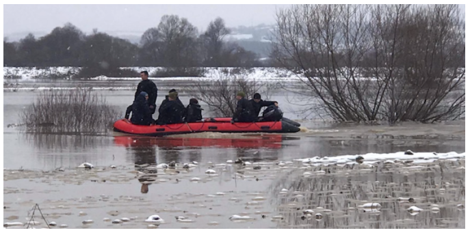 Pamje nga operacionet e FSK-së gjatë përmbytjeve