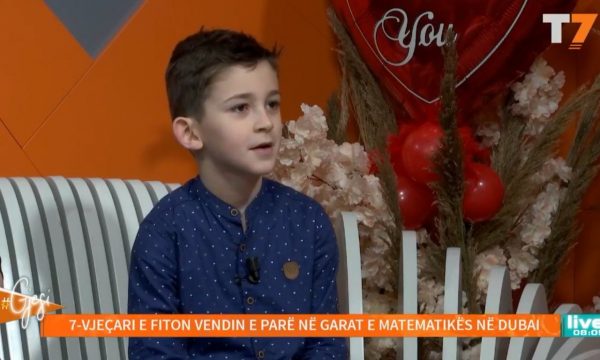 E jashtëzakonshme, shtatë vjeçari nga Kosova fiton vendin e parë në garat e matematikës në Dubai