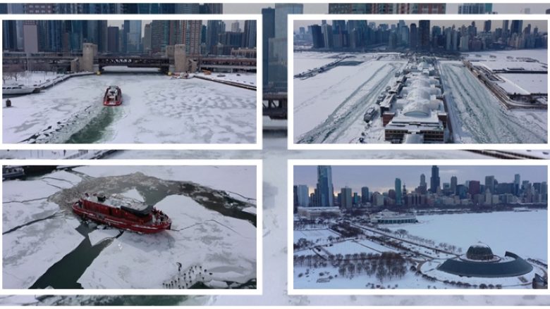 Gjithçka ka ngrirë në Çikago, pamjet me dron tregojnë gjendjen aktuale