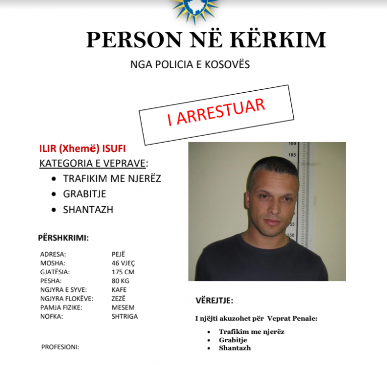 Zvicra e ekstradon në Kosovë, Ilir Isufin, ja për çfarë akuzohet
