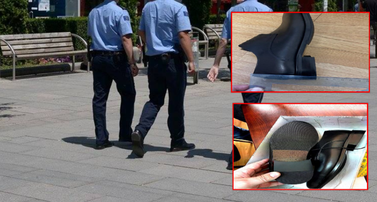 Këpucët e hetuesve të policisë shkojnë për hetim në hetuesi