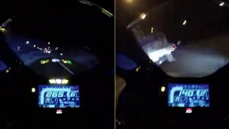 Një grua australiane publikon pamjet e aksidentit me motoçikletë të burrit të saj, pak pasi po voziste 260 km/orë