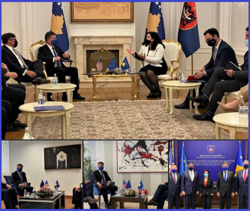 ​Ambasada e SHBA-së i quan konstruktive takimet e Palmer me Osmanin, Kurtin e Lajçak