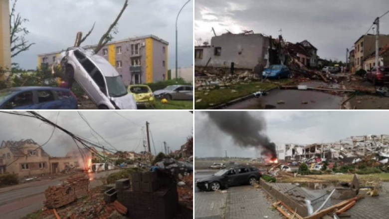 Pamje si në luftë, tornado goditet Çekinë – disa fshatra janë rrafshuar me tokë, ka edhe viktima