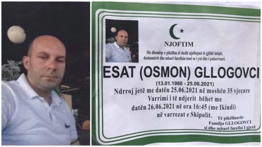 Sot varroset Esat Gllogovci, punëtori 35 vjeçar që vdiq dje në vendin e punës