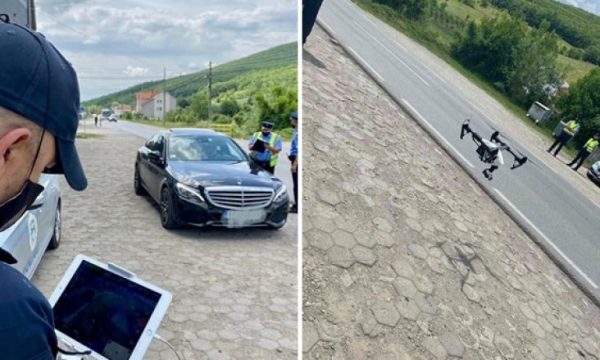 Policia tani me dronë e kontrollon sigurinë në trafik