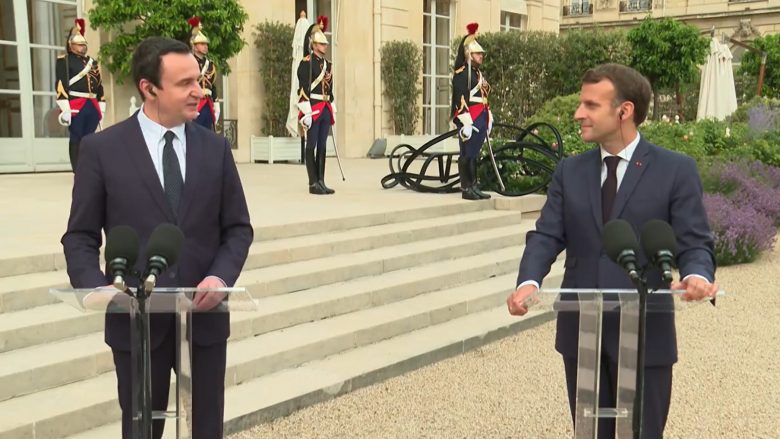 Këto janë fjalët e Kurtit para presidentit Macron në Paris