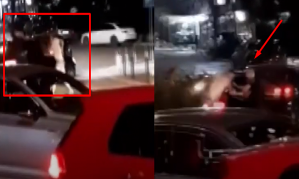Pamje nga përleshja e mbrëmshme mes disa personave në qendër të Mitrovicës