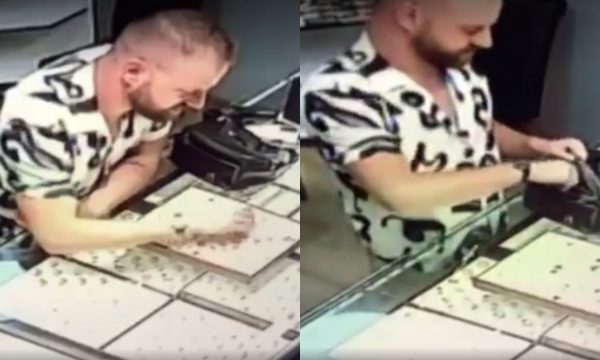 Vjedhje në një argjendari në Mitrovicë, mashtrimi i hajnit për ta futur monedhën e arit në çantë