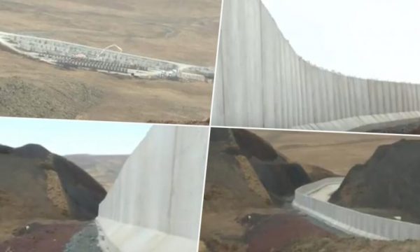 Pamje të murit gjigant që ndërtoi Turqia për të parandaluar valën e emigrantëve nga Afganistani