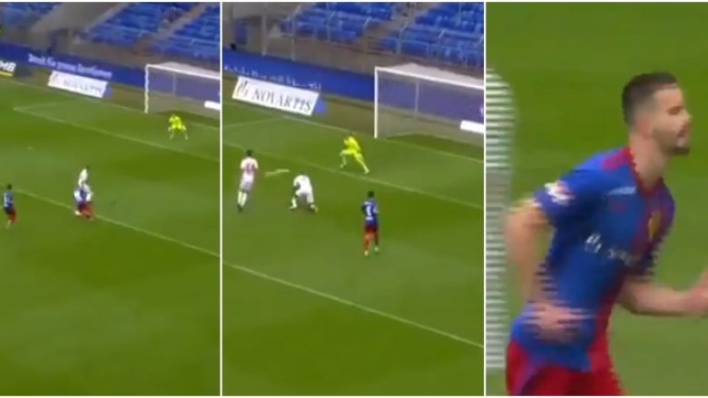 A është Lionel Messi apo Edon Zhgerova? Reprezentuesi i Kosovës driblon disa mbrojtës dhe shënon gol të bukur