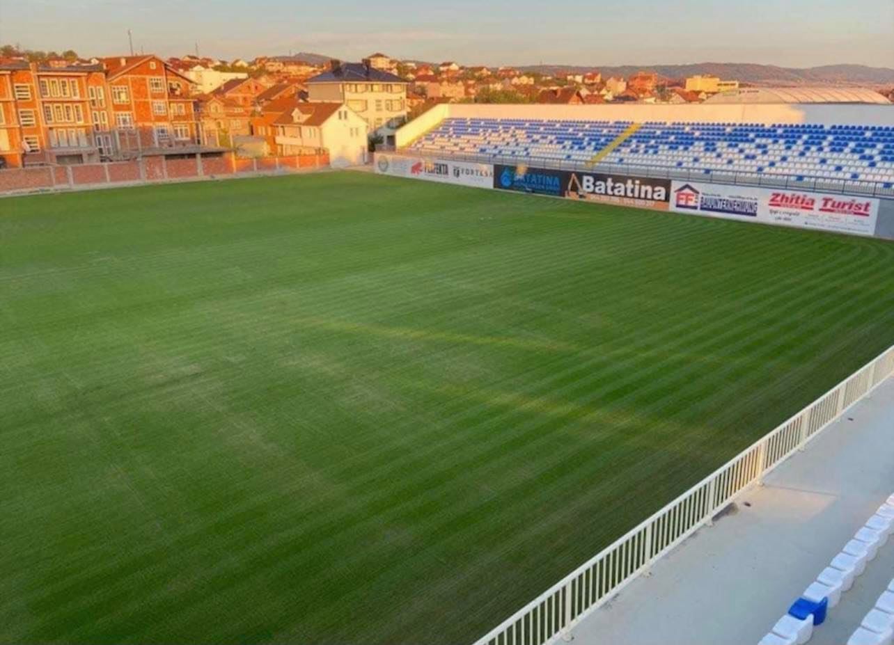 Stadiumi “Zahir Pajaziti” gjelbërohet (FOTO)