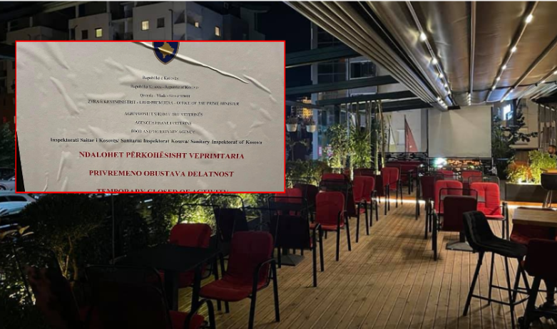 Inspektorët e qeverisë mbyllin lokalin me terrasë të hapur në Prishtinë për kinse “ambient të mbyllur”