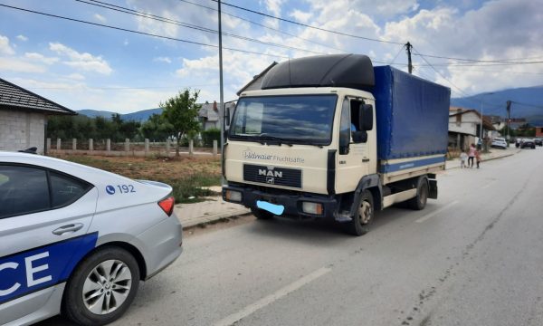 Policia ndalon kamionin që bartte dru ilegalisht
