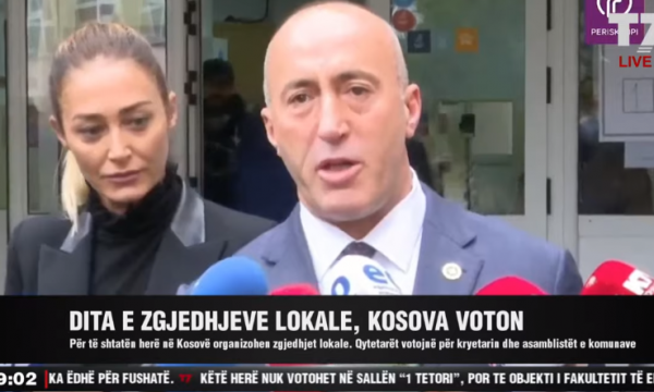 Haradinaj voton me bashkëshorten: Votoni, mos e leni votën në shtëpi