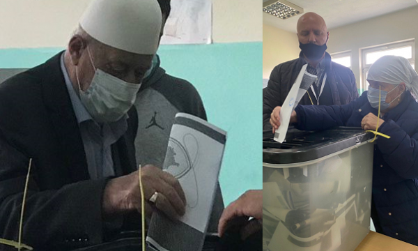 Nëna dhe babai i Hashim Thaçit votojnë në Burojë