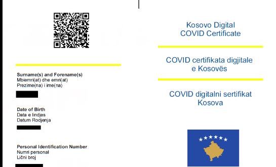 Cilat janë dy shtetet e vetme që zyrtarisht njohin certifikatën digjitale të vaksinimit të Kosovës