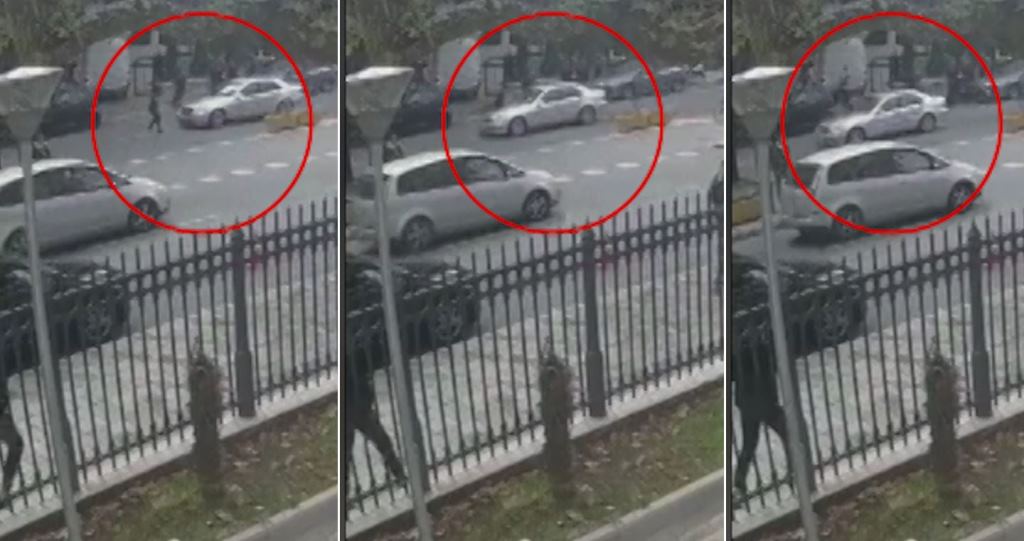 Vajza po kalonte rrugën në Tiranë, makina e hedh në ajër