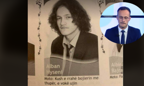 “Kush e rrahë bojlerin me thupër, e vokë ujin”/ Hyseni e komenton moton e tij dhe flokët sa ishte maturant