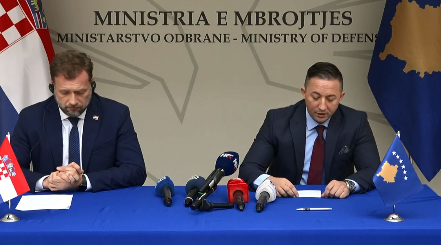 Nënshkruhet Marrëveshja e Mirëkuptimit në mes të Ministrive të Mbrojtjes së Kosovës dhe Kroacisë