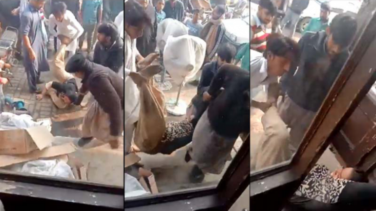 Dyshohet se vodhën rroba në një dyqan, policët zhveshin e tërheqin zvarrë tre gratë në Pakistan
