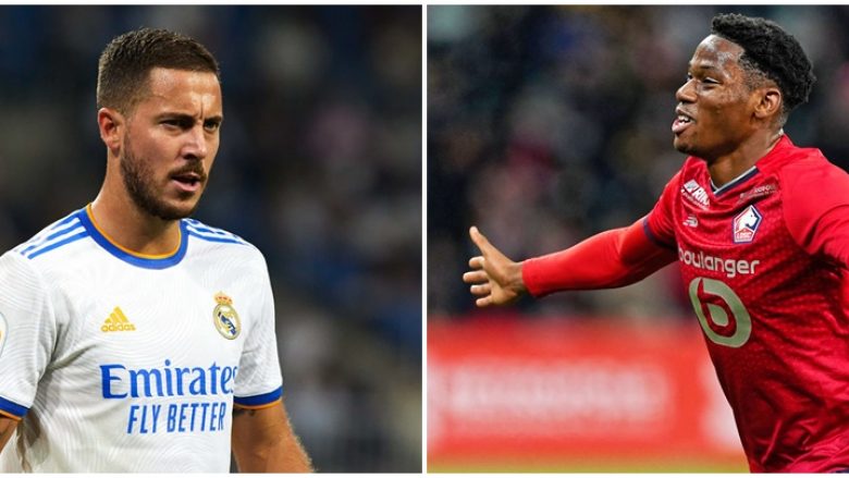 Real Madridi mund t’i ofrojë Lilles, Hazardin – në shkëmbim shokuese për Jonathan David