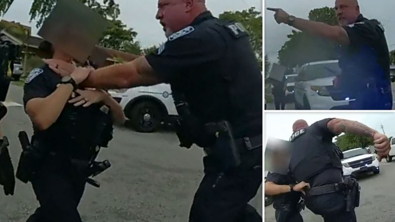 Polici në Florida kap kolegen nga fyti kur e largoi nga i dyshuari i prangosur