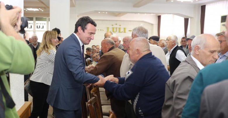 Kurti për rritjen e pensioneve: Duam që me rritjen ekonomike t’i ndihmojmë shtresave sociale