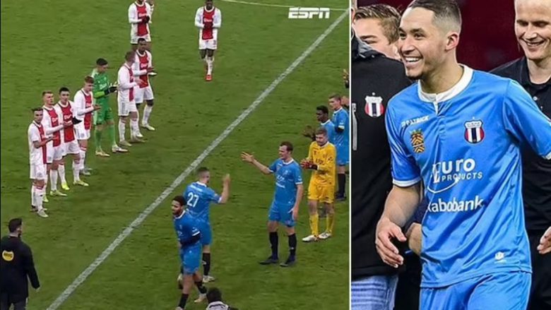Futbollisti që po lufton me kancerin futet në fushë në ndeshje Ajax – Excelsior