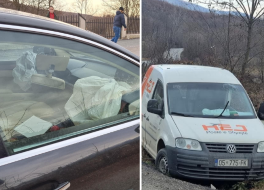 Përplasen dy vetura në Pejë – autoambulanca në vendngjarje