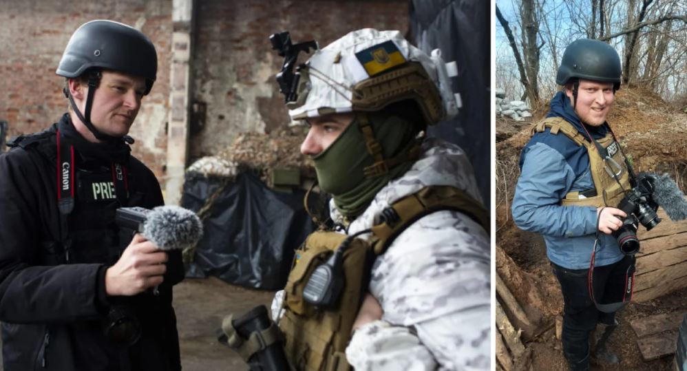 Dy gazetarë fatlumë i shpëtojnë vdekjes në Ukrainë