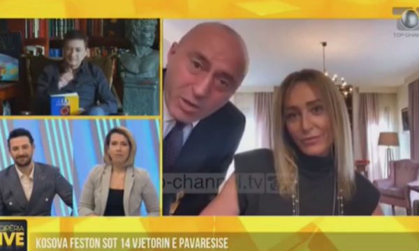 Ramush Haradinaj futet në lidhjen direkte të intervistës së gruas së tij Anitës