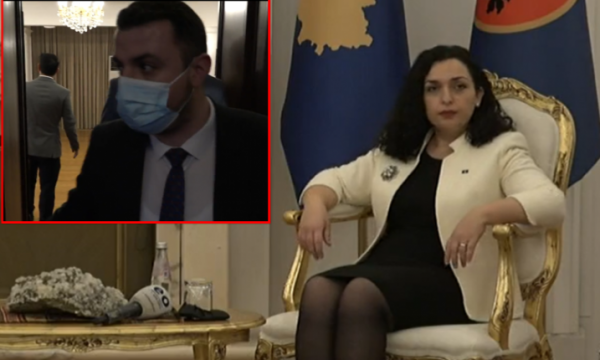 Sigurimi i presidentes tenton ti nxjerrë gazetarët nga zyra, Osmani: Të lutem mos i prek