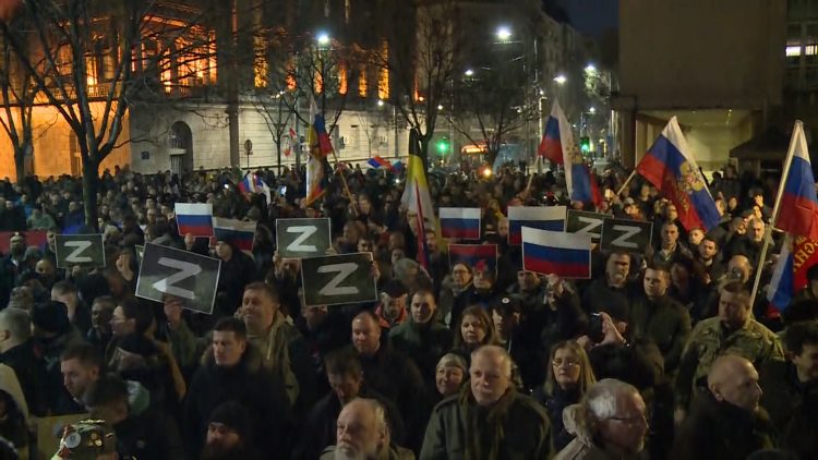 Në Serbi mbahet marsh në mbështetje të Rusisë